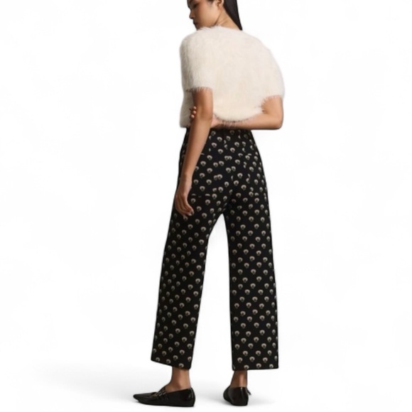 MAEVE Anthropologie The Colette Ponte Crop Wide-Leg Pants - Picture 2 of 9